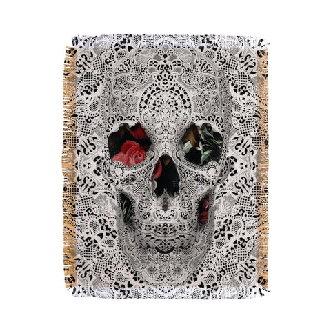 Ali Gulec Light Lace Skull Throw Blanket