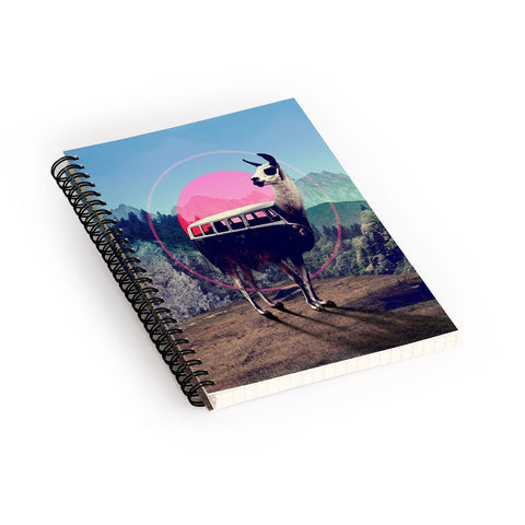 Ali Gulec Llama Van Spiral Notebook