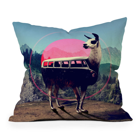 Ali Gulec Llama Van Throw Pillow