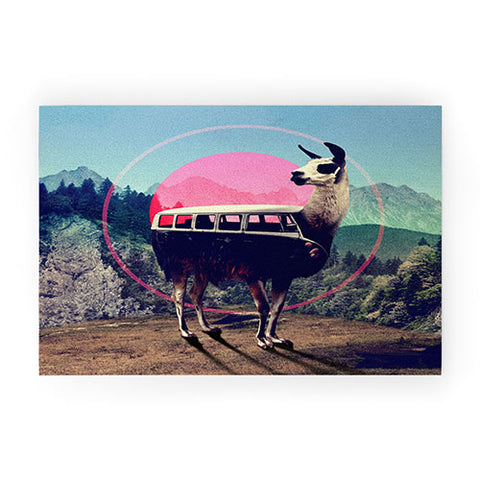 Ali Gulec Llama Van Welcome Mat