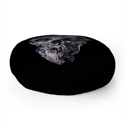 Ali Gulec Metamorphosis Skull Floor Pillow Round