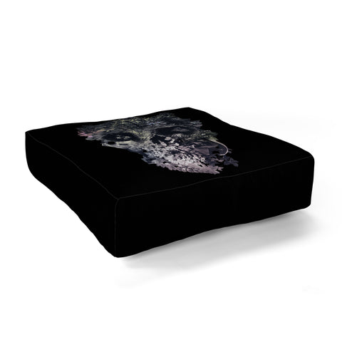Ali Gulec Metamorphosis Skull Floor Pillow Square