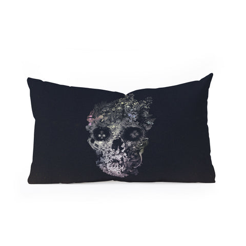 Ali Gulec Metamorphosis Skull Oblong Throw Pillow
