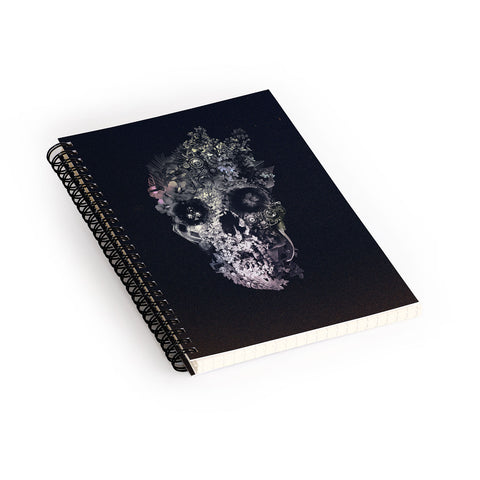 Ali Gulec Metamorphosis Skull Spiral Notebook
