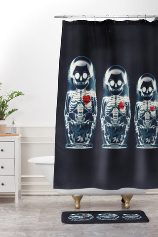 Ali Gulec Nesting Doll Shower Curtain And Mat