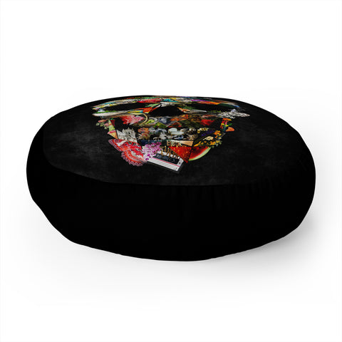 Ali Gulec New Fragile Skull Floor Pillow Round