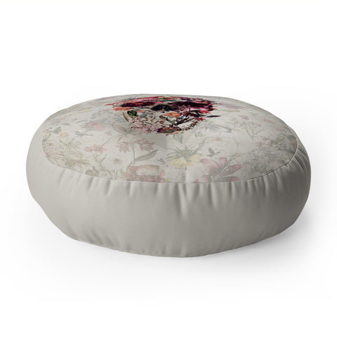 Ali Gulec New Skull Light Floor Pillow Round