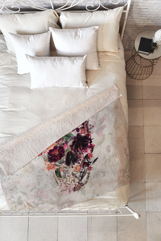 Ali Gulec New Skull Light Fleece Throw Blanket