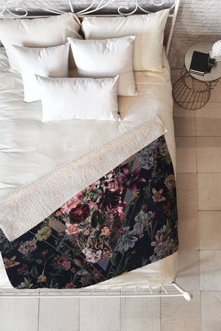 Ali Gulec New Skull Fleece Throw Blanket