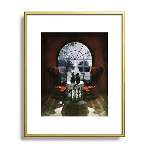 Ali Gulec Room Skull Metal Framed Art Print
