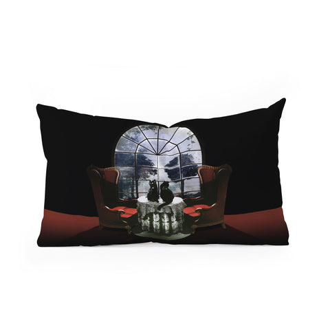 Ali Gulec Room Skull Oblong Throw Pillow