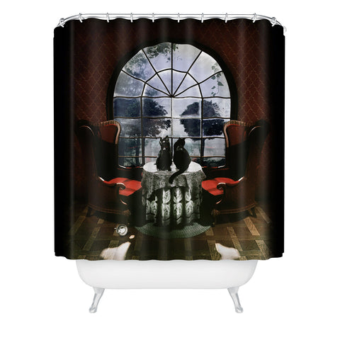 Ali Gulec Room Skull Shower Curtain