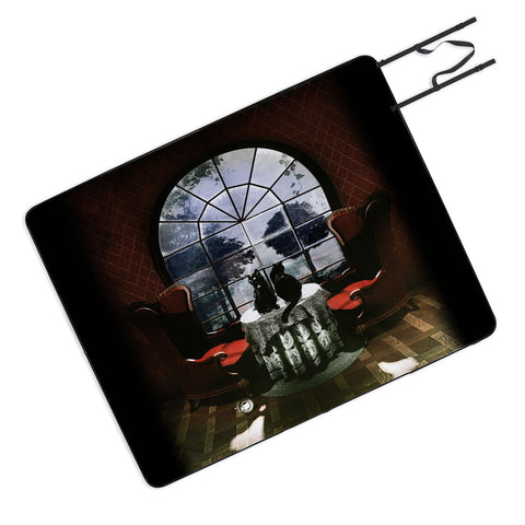 Ali Gulec Room Skull Picnic Blanket