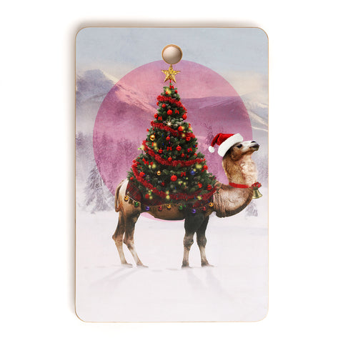 Ali Gulec Santa Camel Cutting Board Rectangle