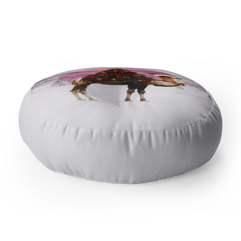 Ali Gulec Santa Camel Floor Pillow Round