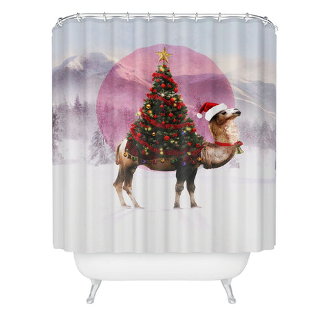 Ali Gulec Santa Camel Shower Curtain