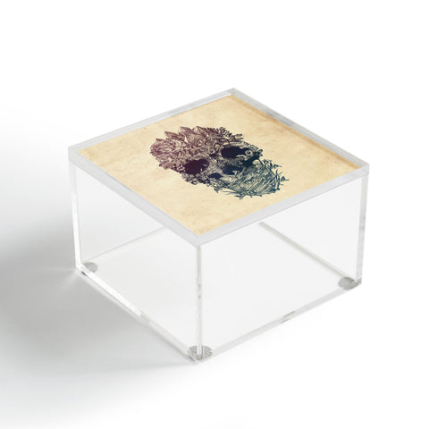 Ali Gulec Skull Floral Acrylic Box