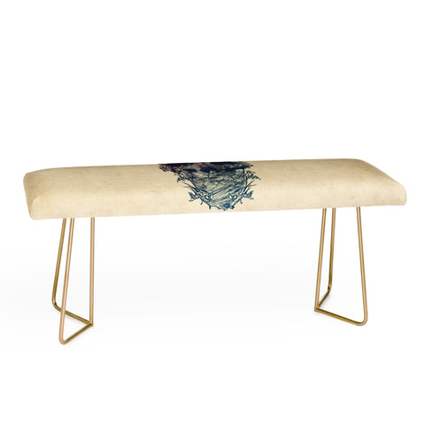 Ali Gulec Skull Floral Bench