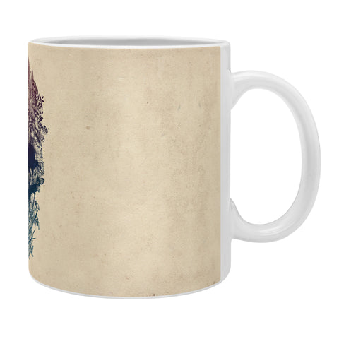 Ali Gulec Skull Floral Coffee Mug