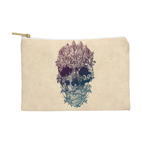 Ali Gulec Skull Floral Pouch
