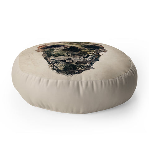 Ali Gulec Skull Town Floor Pillow Round