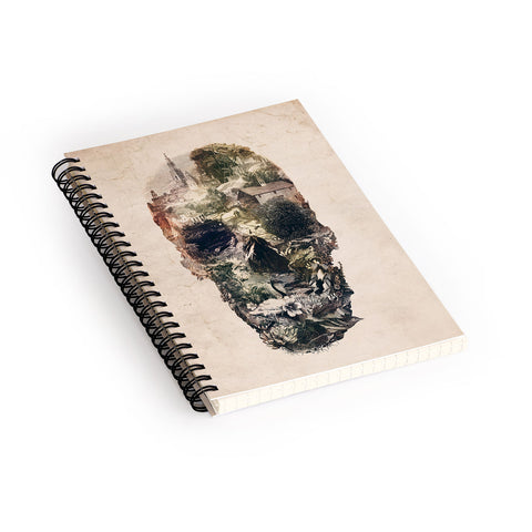 Ali Gulec Skull Town Spiral Notebook