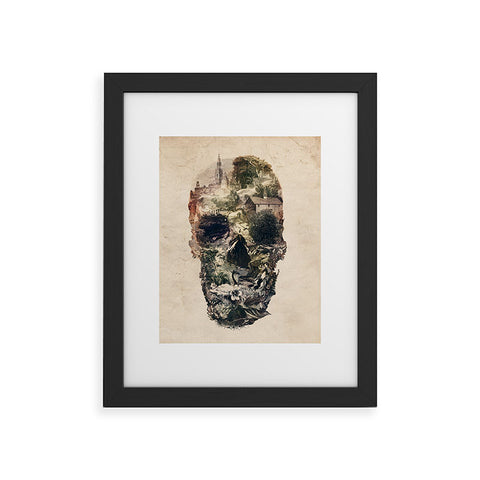 Ali Gulec Skull Town Framed Art Print