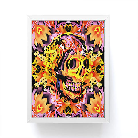 Ali Gulec Skull V Framed Mini Art Print