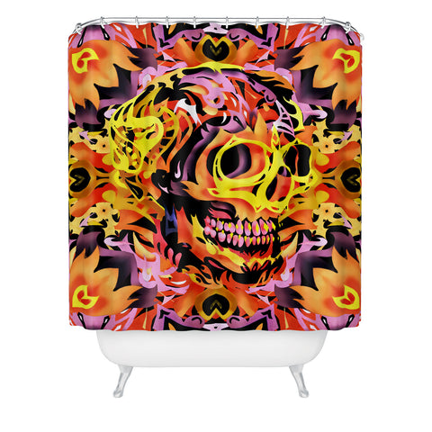 Ali Gulec Skull V Shower Curtain