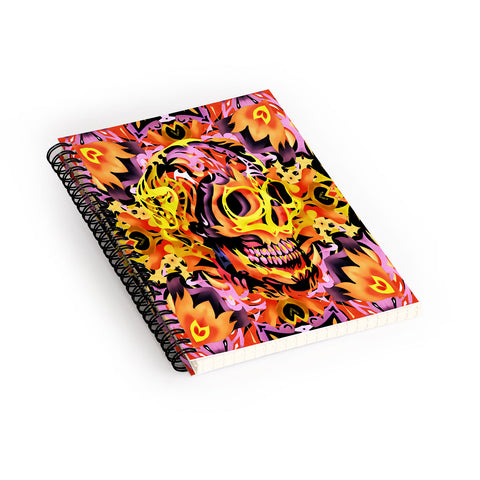 Ali Gulec Skull V Spiral Notebook