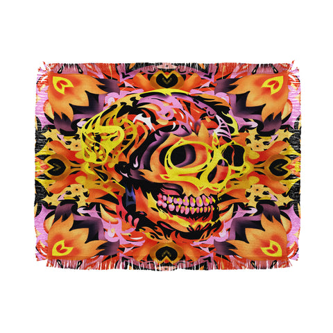 Ali Gulec Skull V Throw Blanket