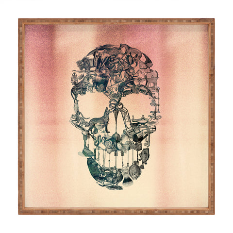 Ali Gulec Skull Vintage Square Tray