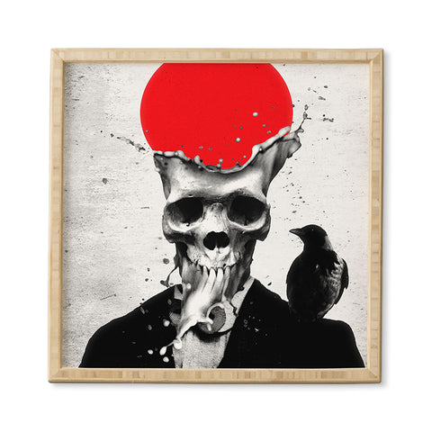 Ali Gulec Splash Skull Framed Wall Art