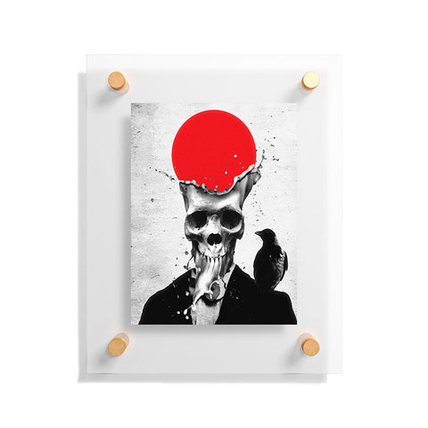 Ali Gulec Splash Skull Floating Acrylic Print
