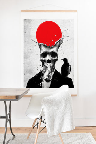 Ali Gulec Splash Skull Art Print And Hanger