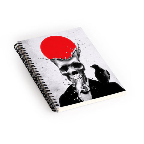 Ali Gulec Splash Skull Spiral Notebook