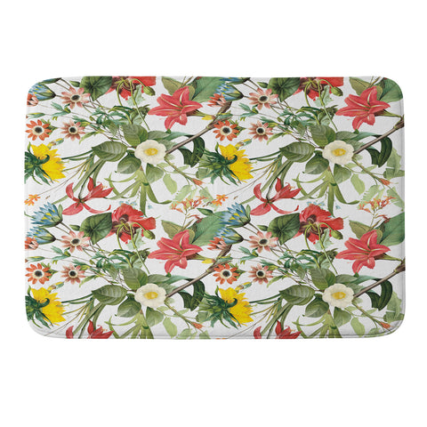 Ali Gulec Summer Flower Garden Memory Foam Bath Mat