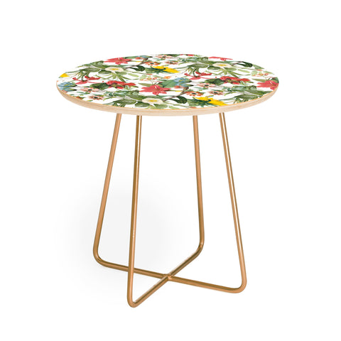 Ali Gulec Summer Flower Garden Round Side Table