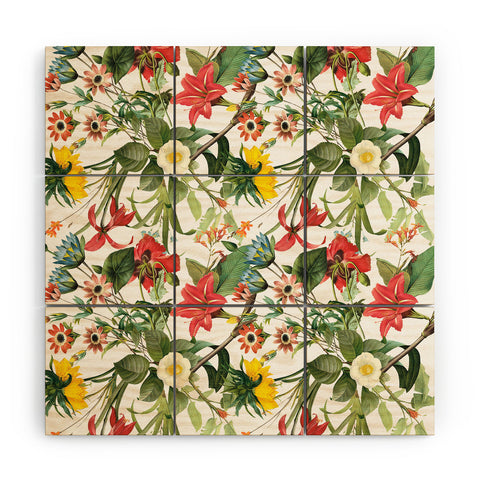 Ali Gulec Summer Flower Garden Wood Wall Mural