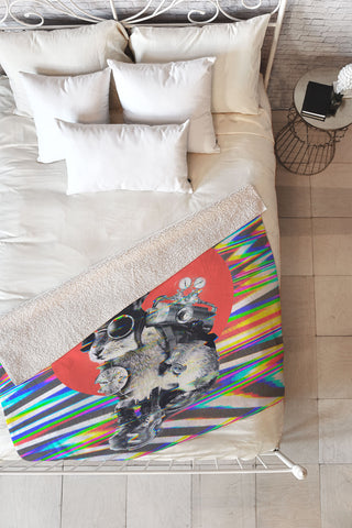 Ali Gulec Time Traveler Fleece Throw Blanket