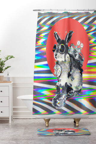 Ali Gulec Time Traveler Shower Curtain And Mat