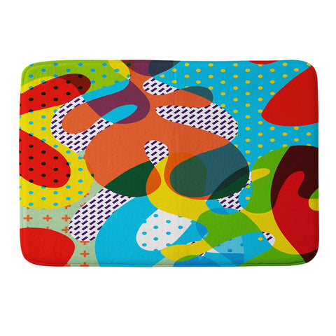 Ali Gulec Very Funny Pattern Memory Foam Bath Mat