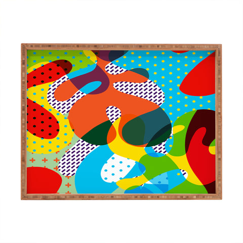 Ali Gulec Very Funny Pattern Rectangular Tray