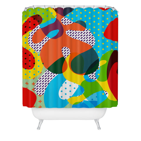 Ali Gulec Very Funny Pattern Shower Curtain