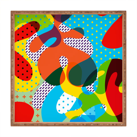 Ali Gulec Very Funny Pattern Square Tray
