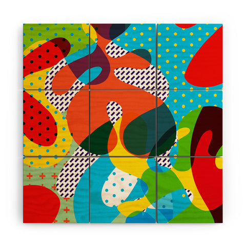 Ali Gulec Very Funny Pattern Wood Wall Mural