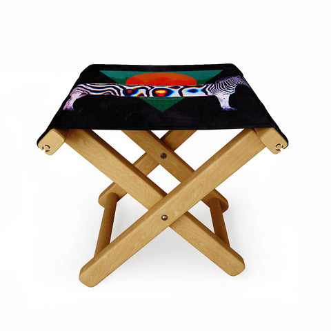 Ali Gulec Zebra Distorted Folding Stool