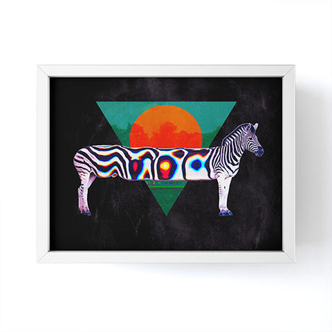 Ali Gulec Zebra Distorted Framed Mini Art Print