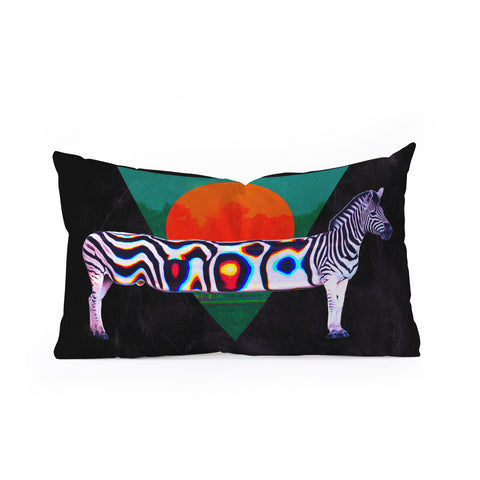 Ali Gulec Zebra Distorted Oblong Throw Pillow