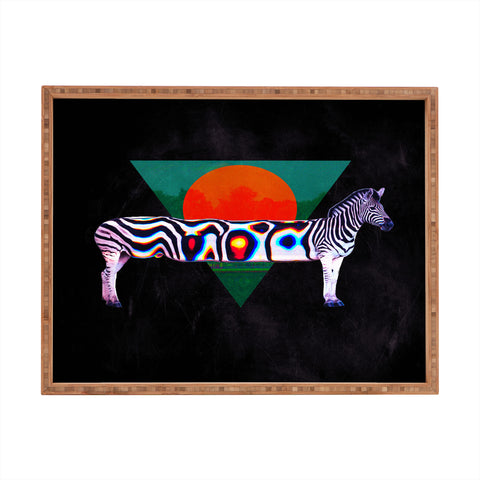 Ali Gulec Zebra Distorted Rectangular Tray